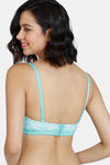 Zivame Mio Amore Padded Wired 3/4Th Coverage Beach Top - Green Print — thumbnail 3